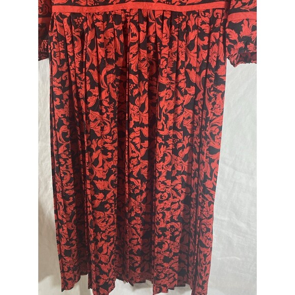 Vintage Dress Boutique Floral Pattern Pretty Gothic Romantic 80s Western D4 - Picture 8 of 16